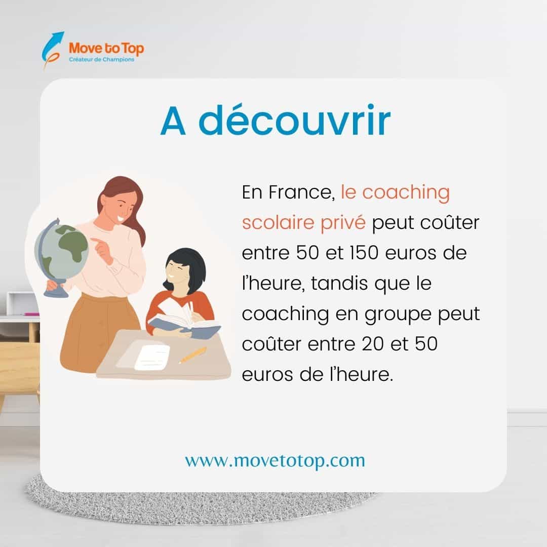 Combien coute le coaching scolaire en France? Quel est le tarifs d'un coach scolaire en France?