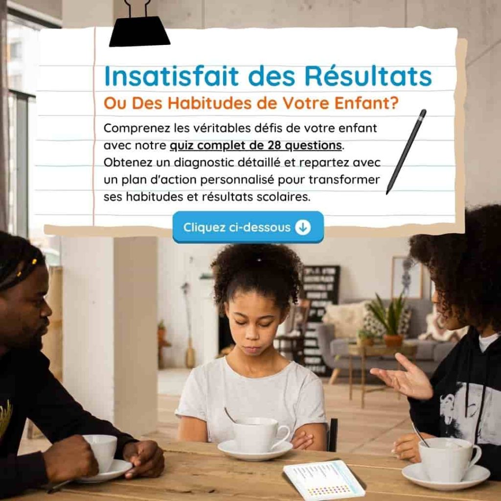 Quiz pour transformer les habitudes et resultats de votre enfant