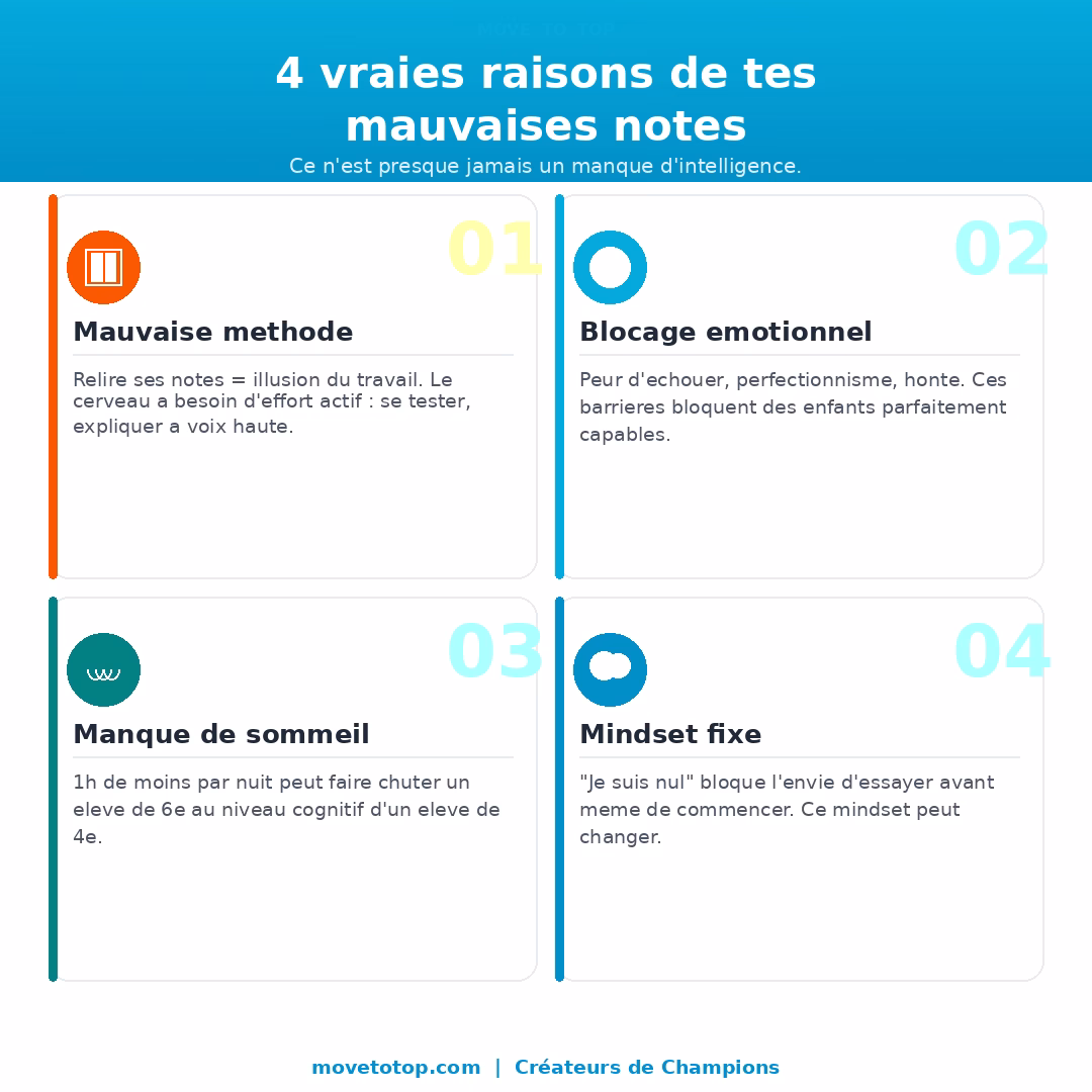 Pourquoi je travaille mais j'ai toujours des mauvaises notes